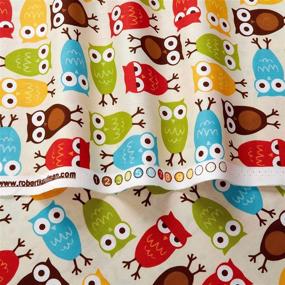 img 3 attached to 🦉 Bermuda Owls: Urban Zoologie Quilting Fabric - Yardage