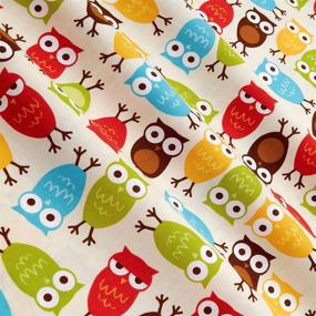 img 2 attached to 🦉 Bermuda Owls: Urban Zoologie Quilting Fabric - Yardage