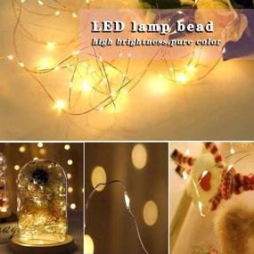 img 3 attached to 🔆 SUPBEC 6 Pcs Battery Operated Fairy String Lights: Brighten Your Space with 10ft/3m 30 Mini LED Bulbs, Ideal for Gifts, Weddings, Parties, Bedrooms, and Christmas Décor - Warm White