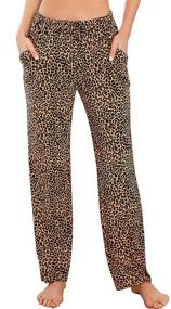 img 4 attached to 🐆 Ladies Leopard Cheetah Pajama Set by Hotouch: Stylish Women's Clothing for Lingerie, Sleep & Lounge