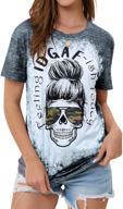 starvnc women's idgaf-ish today mama funny t 🤘 shirt with skull graphic - stylish tees for moms логотип