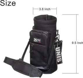 img 3 attached to 🥤 25oz Insulated Water Bottle Holder: UNIS Drink Pouch Bag Carrier Sling with Adjustable Strap and Storage Pocket