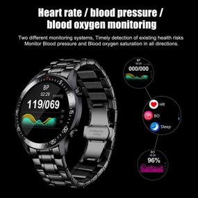 img 3 attached to Fitness Watches Pressure Pedometer Stainless Wearable Technology