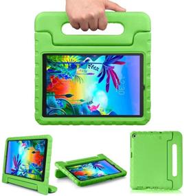 img 4 attached to 📱 Bolete Case for LG G Pad 5 10.1 Inch: Kids Tablet Case LG - Green, EVA Foam Cover with Handle Stand, Shock Proof, Lightweight, Washable (Model LM-T600/LM-T605)