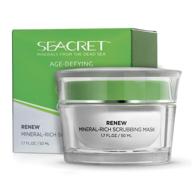 seacret renew mineral rich scrubbing mask logo