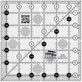 img 1 attached to 🔎 Оптимизированный поиск: CGR6 Творческие сетки 6-1/2 дюйма Квадратный коврик для стежки