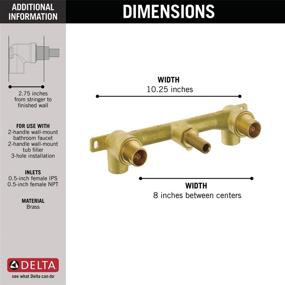 img 1 attached to 💧 Efficient Delta Faucet R3500 WL Rough Bathroom: Streamlined Installation for Optimal Performance