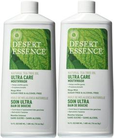 img 4 attached to 🌿 Ultra Care Mouthwash with Natural Tea Tree Oil - Sugar-Free, Alcohol-Free - Mega Mint 16 fl oz (Pack of 2)