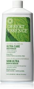 img 3 attached to 🌿 Ultra Care Mouthwash with Natural Tea Tree Oil - Sugar-Free, Alcohol-Free - Mega Mint 16 fl oz (Pack of 2)