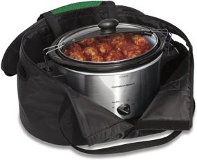 img 1 attached to 👜 Hassle-Free Travel Solution: Hamilton Beach Insulated Bag for 4, 5, 6, 7 & 8 Quart Slow Cookers (33002)