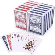 🎰 lotfancy poker playing cards, standard index, 12 decks (6 red, 6 blue), ideal for blackjack, euchre, canasta, casino-grade логотип