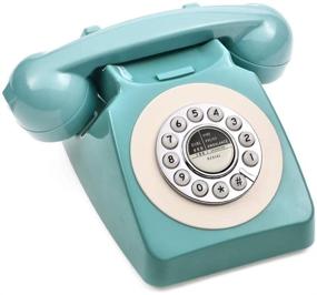 img 2 attached to 📞 CALLANY Retro Telephone: Classic 80's Landline Phone for Home/Hotel - Fresh Blue