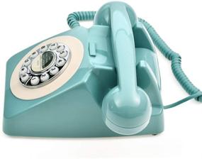 img 1 attached to 📞 CALLANY Retro Telephone: Classic 80's Landline Phone for Home/Hotel - Fresh Blue