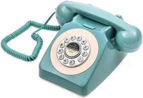 img 4 attached to 📞 CALLANY Retro Telephone: Classic 80's Landline Phone for Home/Hotel - Fresh Blue