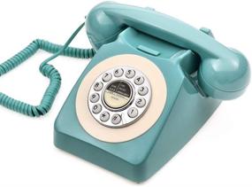 img 3 attached to 📞 CALLANY Retro Telephone: Classic 80's Landline Phone for Home/Hotel - Fresh Blue