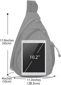 img 3 attached to OutdoorMaster Sling Bag Crossbody Backpack