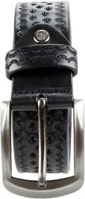 img 3 attached to 👔 Gelante Men's Leather Belt 38003 Black L - Stylish and Durable Men's Accessories and Belts