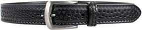 img 1 attached to 👔 Gelante Men's Leather Belt 38003 Black L - Stylish and Durable Men's Accessories and Belts