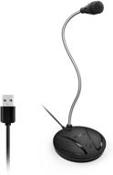 🎙️ jounivo pc/laptop usb microphone - led indicator, 360 degree gooseneck design, mute button - ideal for streaming, recording, podcasting, youtube, dictation, jv610 logo