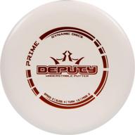 durable dynamic discs prime deputy putter: perfect frisbee golf disc for accurate putting and approach shots, sleek beadless design, unique stamp colors! логотип