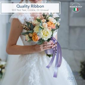 img 2 attached to 🎀 Premium Italian Made White Poly Satin Waterproof Ribbon 2.75" - Ideal for Floral & Craft Decorations, 100 Yard Roll (300 FT Spool) Bulk – Royal Imports