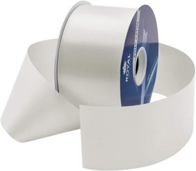 img 4 attached to 🎀 Premium Italian Made White Poly Satin Waterproof Ribbon 2.75" - Ideal for Floral & Craft Decorations, 100 Yard Roll (300 FT Spool) Bulk – Royal Imports