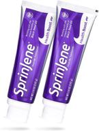 sprinjene health boost 2-pack: fluoride toothpaste for dry mouth, vegan formula 🦷 with zinc and black seed oil for optimal oral hygiene and sensitive teeth logo