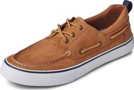 sperry bahama 3 eye leather black men's shoes: sleek loafers & slip-ons for effortless style логотип