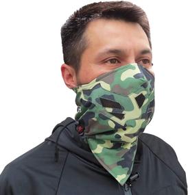 img 4 attached to 🧣 Warmth and Style Combined: Half Face Balaclava Mask for Winter Adventures in Snowboarding, Skiing, and Motorcycling - Available in Multiple Colors