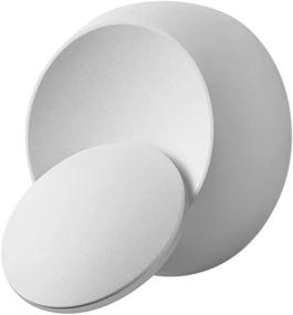 img 3 attached to 🔆 Uonlytech LED Wall Lights: Modern, 360 Degree Rotatable Metal Wall Light for Living Room, Bedroom, and More (White)