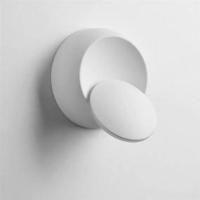 img 1 attached to 🔆 Uonlytech LED Wall Lights: Modern, 360 Degree Rotatable Metal Wall Light for Living Room, Bedroom, and More (White)