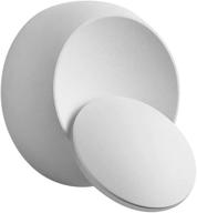 🔆 uonlytech led wall lights: modern, 360 degree rotatable metal wall light for living room, bedroom, and more (white) логотип