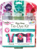 🌷 tulip one-step tie-dye kit: premium supplies for easy techniques & fabric designs in paradise punch - 3 color kit logo