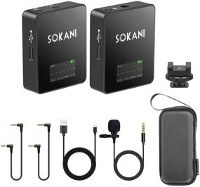 img 4 attached to SOKANI Wireless UHF Lavalier Microphone Lav Mic System - Transmitter & Receiver for Camera Smartphones iPhone Android DSLR Canon Sony Camcorder