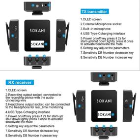 img 1 attached to SOKANI Wireless UHF Lavalier Microphone Lav Mic System - Transmitter & Receiver for Camera Smartphones iPhone Android DSLR Canon Sony Camcorder