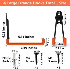 img 1 attached to 🔧 Maximize Your Garage Space with Heavy Duty Double Hooks - Industrial Hardware for Efficient Storage