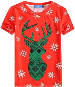 img 4 attached to SSLR Shirts Santa Christmas Sweater Boys' Clothing and Tops, Tees & Shirts