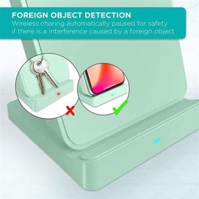 img 1 attached to IHome Беспроводная зарядная станция с двойным USB-адаптером для стены: Qi быстрая зарядка: 7 Портативное аудио и видео.