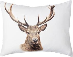 img 2 attached to 🦌 Safdie Deer in Snowy Forest Comforter Set - Full/Queen Size (60417.3DQ.02)