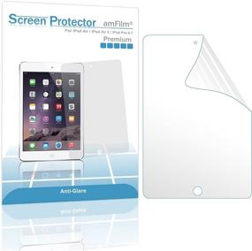 img 2 attached to 📱 amFilm Matte Screen Protector for iPad 9.7 6th Gen, 5th Gen, iPad Pro 9.7, iPad Air, Air 2 - 2-Pack, Anti-Glare & Anti-Fingerprint Features
