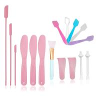 🧴 tcjj 16pcs silicone wax spatulas for beauty - reusable sticks hair removal waxing applicators - large & small area scraper for body waxing logo