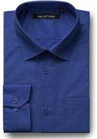 img 4 attached to Luxton Men's Fashion Regular Dress 👔 Shirt: Stylish & Sophisticated Attire for Men