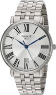 ⌚ стильные кварцевые женские часы tissot unisex carson из нержавеющей стали: безвременная элегантность для всех логотип