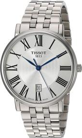 img 4 attached to ⌚ Стильные кварцевые женские часы Tissot Unisex Carson из нержавеющей стали: безвременная элегантность для всех