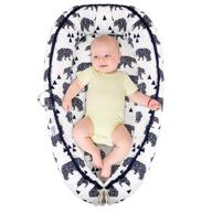 🐻 super soft baby lounger bed: portable adjustable newborn nest for crib bassinet - essential newborn shower gift (new bear design) logo