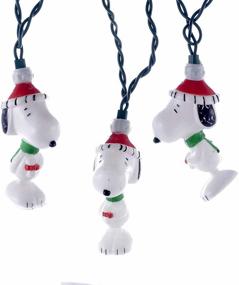 img 2 attached to 🐶 Snoopy Light Set by Kurt Adler - 11-Foot 10-Light Peanuts Theme