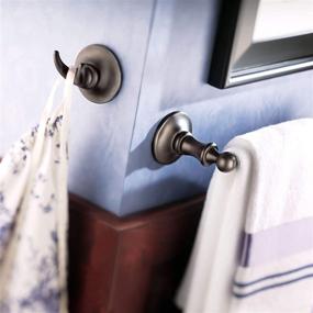 img 2 attached to 🛁 Moen DN6703ORB Danbury Double Robe Hook in Elegant Oil-Rubbed Bronze - Exceptional Convenience and Style