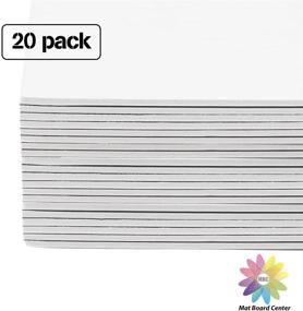 img 1 attached to 📦 Mat Board Center White Uncut Mat - Full Sheet - 20 Pack, 18x24" (Ideal for Art, Prints, Photos, and More)