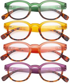 img 3 attached to 👓 Eyekepper 4-Pack Ladies Round Reading Glasses +3.00 Strength - Women's Readers for Enhanced Reading Experience