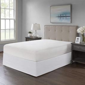 img 3 attached to Madison Park Simple Fit Bedskirt, 6 x 236 x 26 inches, White